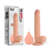 Реалістичний еякуляційний фалоімітатор Easy-Squirter Vscnovelty Realistic Dildo-King Sized 10.5, Телесный