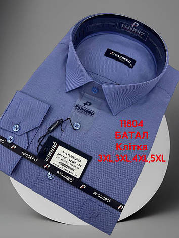 Батальна сорочка в мілку клітку Passero mod -40600/color 31, фото 1