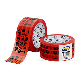 Пакувальна стрічка HPX для крихких вантажів  50мм х 66м помаранчева