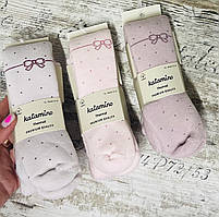 Махрові колготки для новонароджених дівчаток Bow