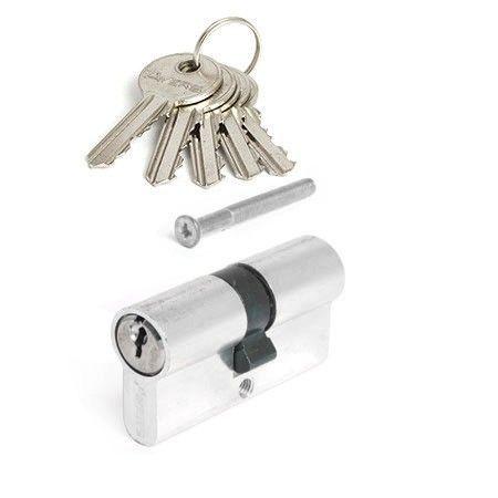 Циліндр Vanger EL-60-NI нікель (UA) ключ-ключ, фото 1