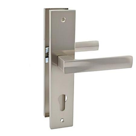 Ручки дверні на планці CordonTech HP-72-NIS матовий нікель, фото 1