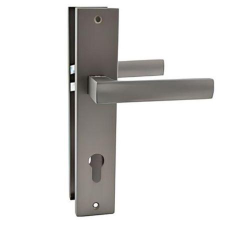 Ручки дверні на планці CordonTech HP-85.101-GRF графіт, фото 1