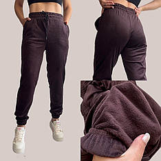 Стильні велюрові штани, No 0170 коричневі