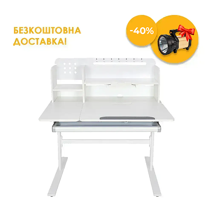 Парта-трансформер Fundesk Dolore Grey Plus, фото 1