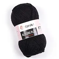 YarnArt ALLEGRO PLUS (Ярнарт Алегро Плюс) №713 чорний (Пряжа напіввовна, нитки для в'язання)