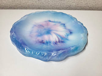 Підставка під чашку, тарілку або прикрас із епоксидної смоли 15 см крижинка