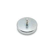 Магніт діаметром 32 мм в корпусі з зовнішнім різбленням М6, зчеплення 34 кг(С32L)