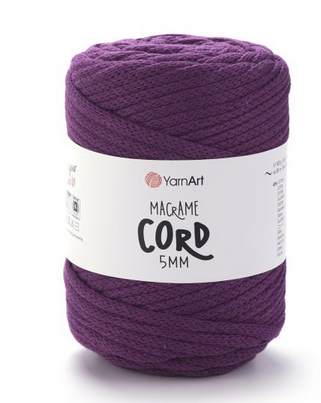 Пряжа Макраме Корд 5мм-777 слива, фото 1