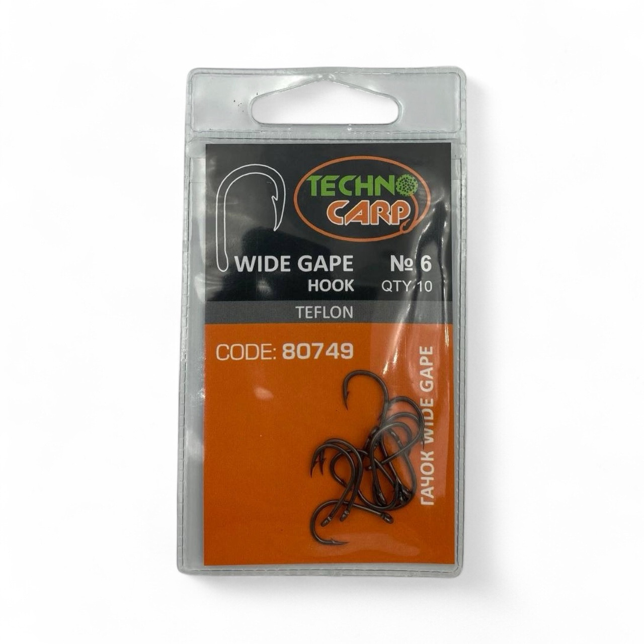 Гачок короповий "Wide Gape Teflon" No6 арт 80749