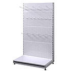 Стелаж перфорований 1600*950 мм, приставний металевий торговий стелаж, стелаж з перфорованими панелями, стелаж з перфорацією, фото 2