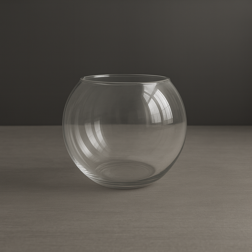 Прозора колба скло Цукерниця на ресепшн Ваза без логотипу, фото 1