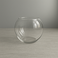 Прозора колба скло Цукерниця на ресепшн Ваза без логотипу, фото 2