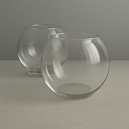 Прозора колба скло Цукерниця на ресепшн Ваза без логотипу, фото 5