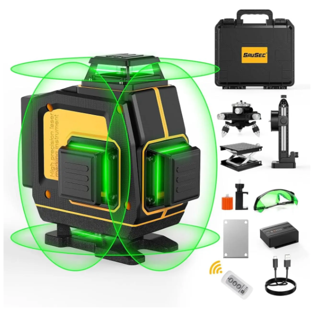 Лазерний рівень 4D Savsec SV-Y04CG (495010), фото 1