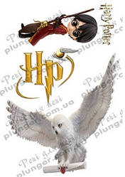 Вафельна картинка для кондитерських виробів Гарі Поттер (лист А4)