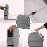 Дитяче складане переносне ліжечко Olvi Переносна дитяча сумка-ліжко-ліжкощільний пеленатор Рюкзак, фото 3