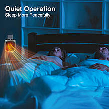 Компактний настільний тепловентилятор нагрівач із регульованим термостатом, Amazon, Німеччина, фото 2