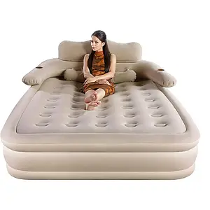 Матрац надувний 205×152×75 см з акумуляторним насосом Type-C