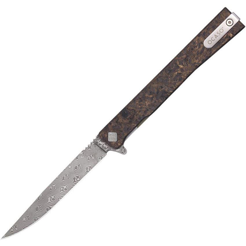 Ніж Ocaso 10IFG Solstice Damascus, Fat Carbon Gold 10IFG