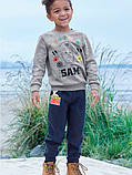 Утеплені штани джоггери (начос, тонкий фліс) Lupilu на хлопчика, 86-92, 12-24 міс., Fireman Sam (пожежник Сем), фото 3