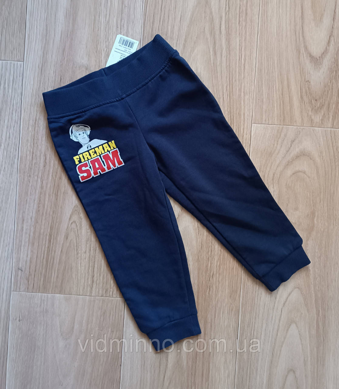 Утеплені штани джоггери (начос, тонкий фліс) Lupilu на хлопчика, 86-92, 12-24 міс., Fireman Sam (пожежник Сем), фото 1