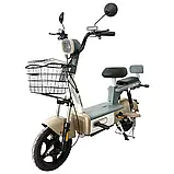 Електровелосипед SPARK VOLT 14” 48V/400W/12Ah, Бежевий (макс. 25 км/год, пробіг до 30 км), фото 3