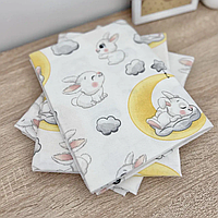 Пелюшка фланелева/ байкова тепла "Зайчики" 80*90см (Туреччина)