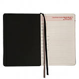 Щоденник датований 2026 Leo Planner ф. А5 "Nero", твердий, чорний, 368 сторінок, фото 3