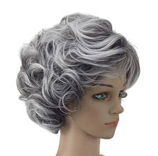 Перука Gloria, пепельний блонд омбре, термоволокно DC A1, 1717A, фото 5