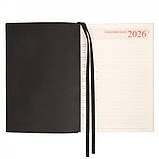 Щоденник датований 2026 Leo Planner ф. А5 "Velvet", м'який, чорний, 368 сторінок, фото 3