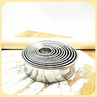 Кулінарні кільця для вирубування тіста та формування страв, набір 11 шт.