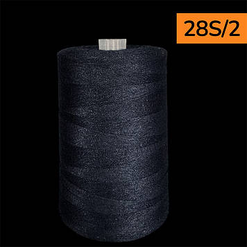 Нитки для шиття армовані 28s/2 довжина 2500 м колір 996 синій