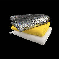 Тканина. Паєтки двосторонні, оксамит.