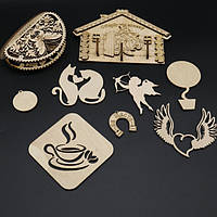 Дерев'яні заготовки з фанери (для декупажу і творчості)