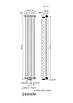 Радіатор Warm Well Column 2 1800x290 (Білий RAL 9016 Підкл.99), фото 6