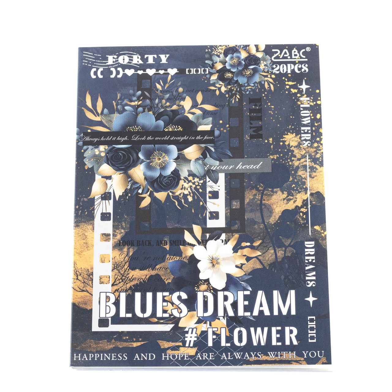 Наклейки Квіти та плівка 20листів NKL189, фото 1