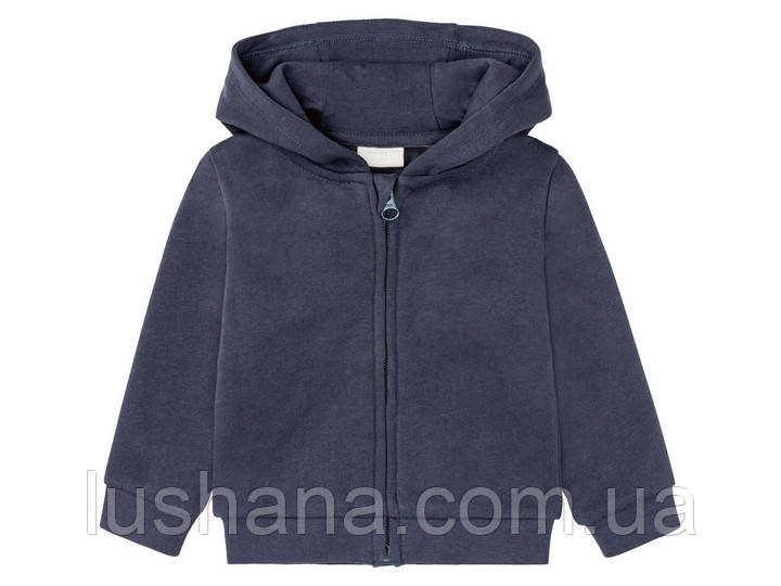 Дитяча кофта кардиган на блискавці Lupilu на хлопчика р.74-80, фото 1