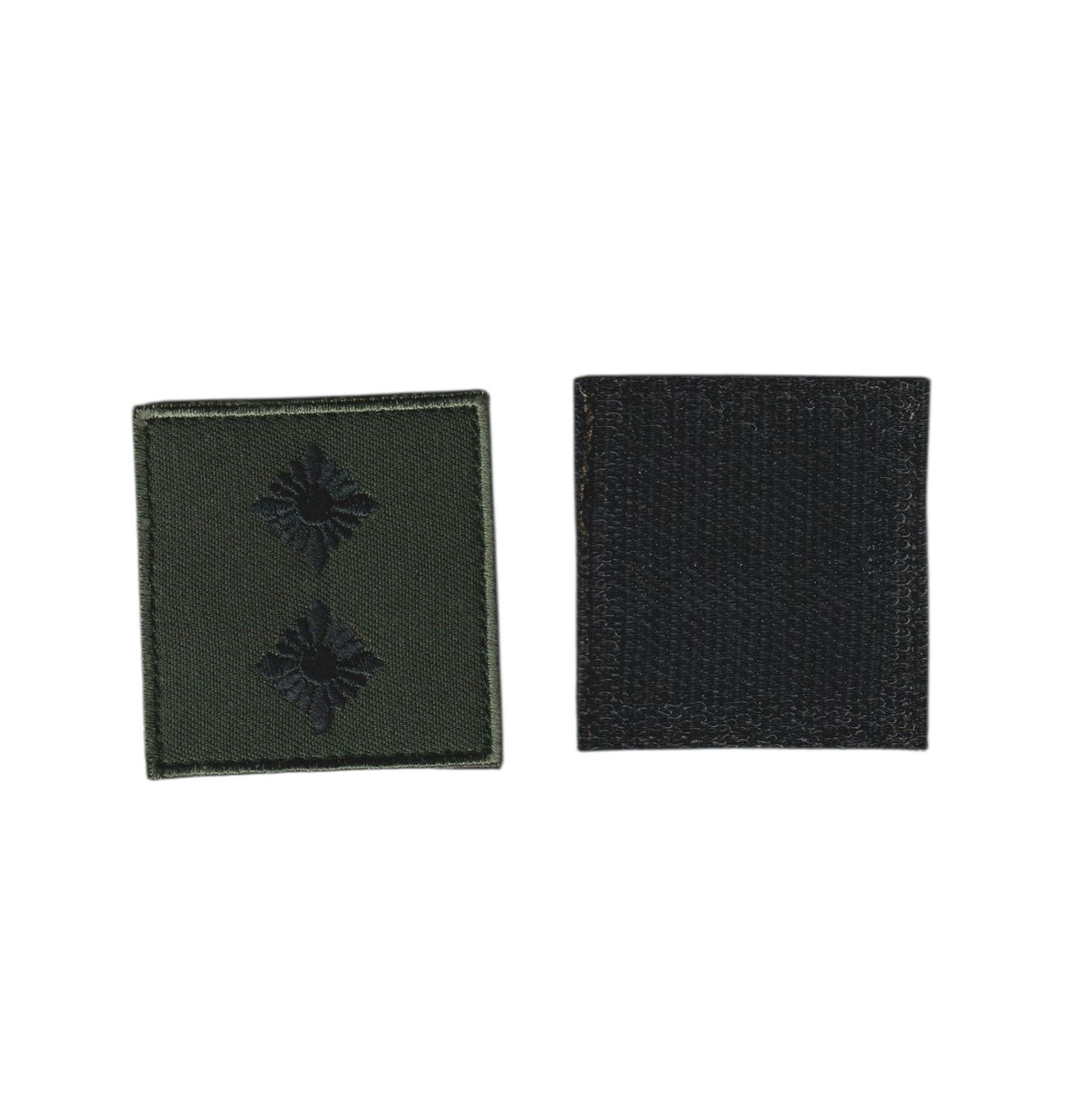 Погон Лейтенант НАТО військовий / армійський шеврон ЗСУ, зелений колір на фоні оливка. на липучці 5*5см, фото 1