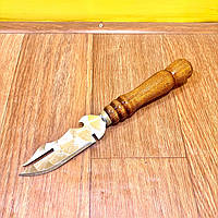 Ніж для зняття шашлику. Виделка для шашлику з дерев'яною ручкою. Ніж для барбекю.