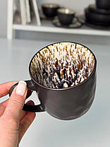 Керамічна коричнева кружка Паноптікон 400 мл арт. 101-0473, фото 4