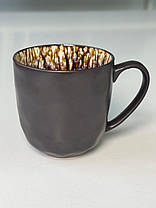 Керамічна коричнева кружка Паноптікон 400 мл арт. 101-0473, фото 3