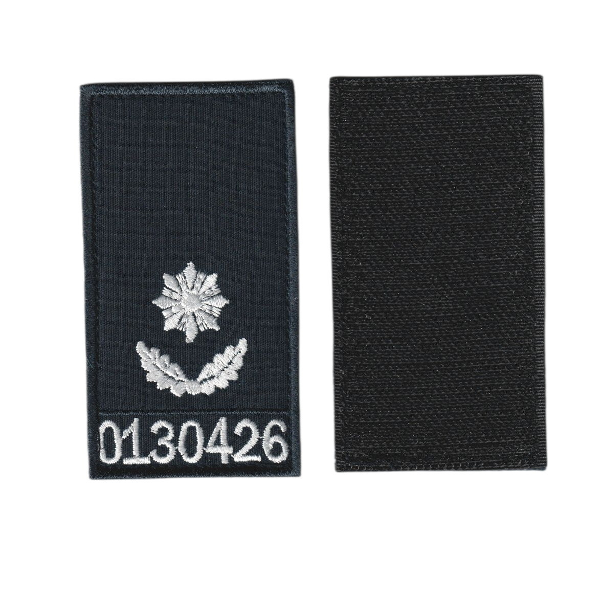 Погон майора військовий / армійський шеврон ЗСУ, білий колір на чорному. 10 см * 5 см, фото 1