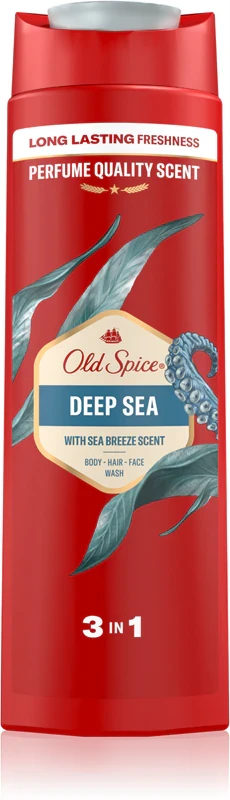 Шампунь та гель для душу Old Spice Deep Sea 3 в 1 для чоловіків 400 мл.