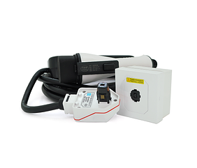 Зарядний пристрій для електромобіля DC: 220V/32A, довжина кабелю 5m, IP67, LED-індикація, з перемикачем, роз'єм GB/T