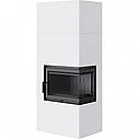 Камін Kratki SIMPLE 12 BS права в обудові BOX стальний - білий, фото 2