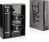 Пляшка-термос Zilan ZLN0743В, 0.5L, тройна ізоляція, + 2 кружки, фото 2