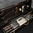 Подарунковий набір шампурів «Снотра» у дерев'яному кейсі – 19 предметів для ідеального відпочинку, фото 5