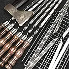 Подарунковий набір шампурів «Снотра» у дерев'яному кейсі – 19 предметів для ідеального відпочинку, фото 6