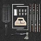 Подарунковий набір шампурів «Снотра» у дерев'яному кейсі – 19 предметів для ідеального відпочинку, фото 7